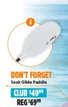 Seak Glide Paddle offers at $49.99 in Anaconda