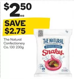 The Natural Confectionery Co - 130 230g offers at $2.5 in Woolworths