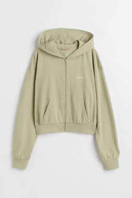 Jersey Zip Up Hoodie offers at $15.99 in H&M