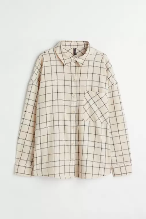 Check Shirt offers at $13.99 in H&M