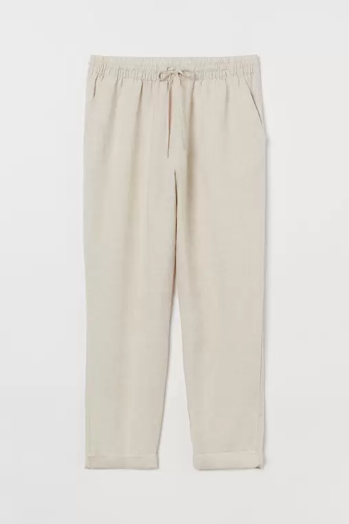 Linen Joggers offers at $29.99 in H&M