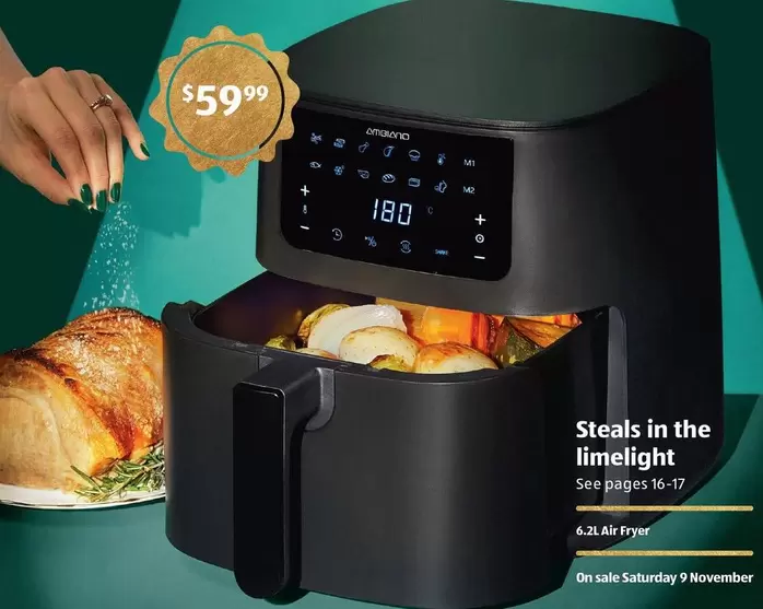 6.2l Air Fryer offers at $59.99 in ALDI