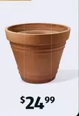 Premium Tuscan Fibre Clay Planter offers at $24.99 in ALDI