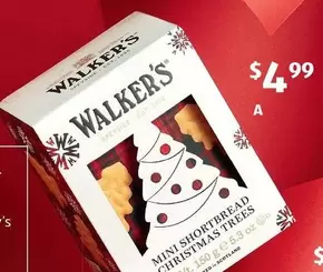 Walkers - Mini Shortbread Christmas Trees 150g offers at $4.99 in ALDI