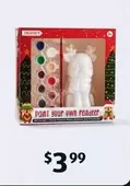 Paint Your Own Christmas Craft offers at $3.99 in ALDI