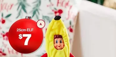 Naughty Elf 25cm offers at $7 in The Reject Shop