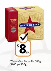 Western Star - Butter Pat 500g offers at $8 in Foodworks