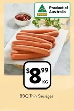 Bbq Thin Sausages offers at $8.99 in Foodworks