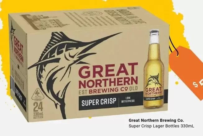 Great Northern -  Brewing Co. Super Crisp Lager Bottles 330ml offers at $10 in BWS