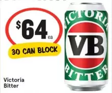 Victoria bitter - Victoria Bitter offers at $64 in IGA