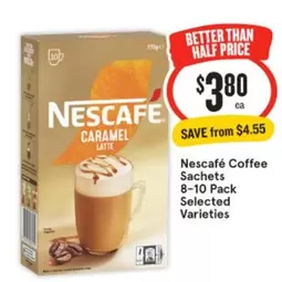 Nescafe - Coffee Sachets 8‐10 Pack Selected Varieties offers at $4.55 in IGA