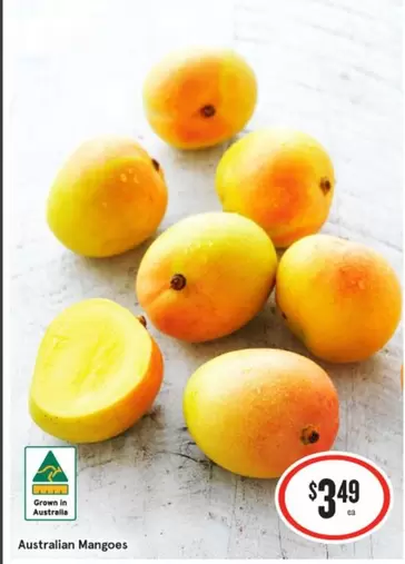 Australian Mangoes offers at $3.49 in IGA