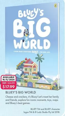 Bluey: Bluey'S Big World offers at $17.99 in QBD