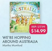 We'Re Hopping Around Australia offers at $14.99 in QBD