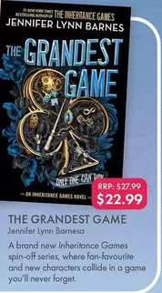 The Grandest Game offers at $22.99 in QBD