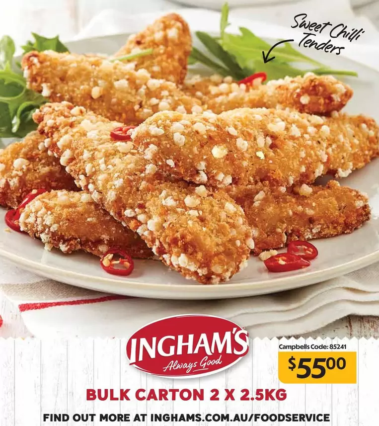 Ingham's - Bulk Carton 2 X 2.5kg offers at $55 in Campbells