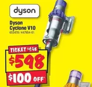 Dyson - Cyclone V10 offers at $598 in JB Hi Fi