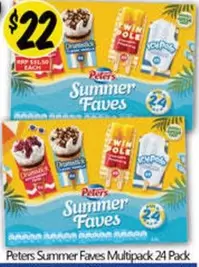 Peters -  Summer Faves Multipack 24 Pack offers at $22 in NQR