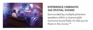 Experience Cinematic 360 Spatial Sound offers in Harvey Norman
