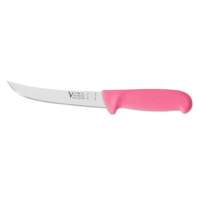 Victory Knives Curved Boning Knife Progrip Pink 15 cm offers at $50 in King Of Knives