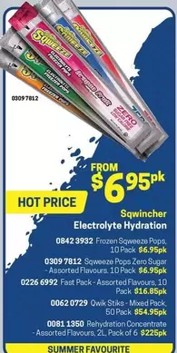 Sqwincher - Electrolyte Hydration offers at $6.95 in Blackwoods