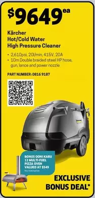 Karcher - Hot/Cool Water High Pressure Cleaner offers at $9649 in Blackwoods