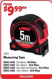 Jbs - Measuring Tape offers at $9.99 in Blackwoods