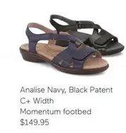 Analise - Navy, Black Patent C+ Width Momentum Footbed offers at $149.95 in Homyped