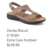 Devika Biscuit D Width Extra Care Footbed offers at $149.95 in Homyped