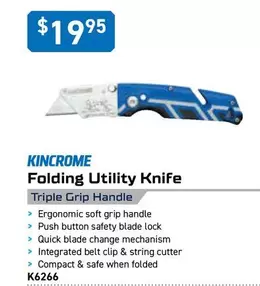 Kincrome - Folding Utility Knife offers at $19.95 in Kincrome