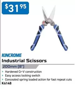 Kincrome -  Industrial Scissors 200mm offers at $31.95 in Kincrome