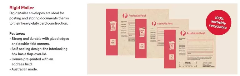 &me - Rigid Master offers in Australia Post