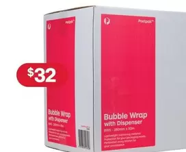 Bubble -  Wrap With Dispenser offers at $32 in Australia Post