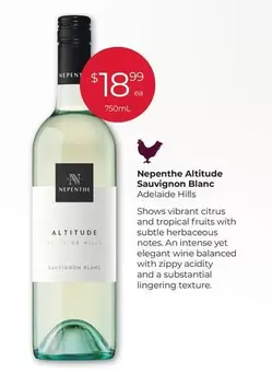 Nepenthe - Altitude Sauvignon Blanc  offers at $18.99 in Porters