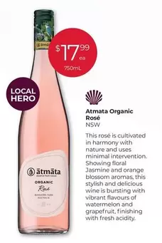 Atmata - Organic Rosé offers at $17.99 in Porters
