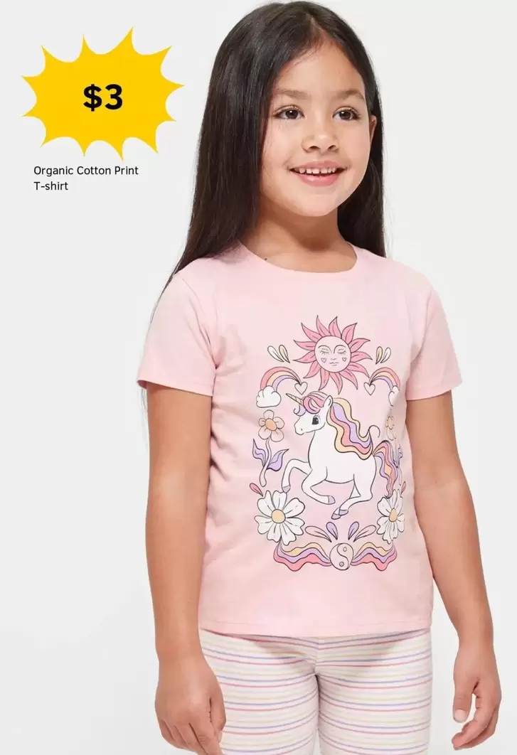 Organic Cotton Pint T Shirt offers at $3 in Target