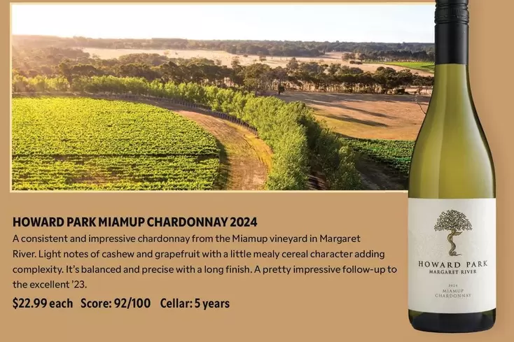 Howard Park - Miamup Chardonnay 2024 offers at $22.99 in Liquor Barons