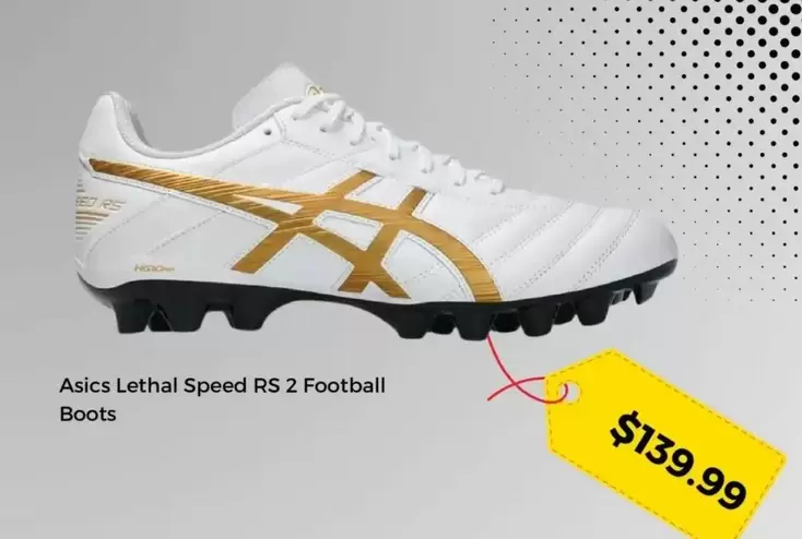 Asics - Lethal Speed Rs 2 Football Boots offers at $139.99 in Rebel Sport
