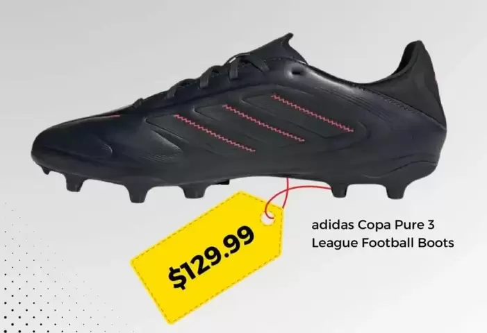 Adidas - Copa Pure 3 League Football Boots offers at $129.99 in Rebel Sport