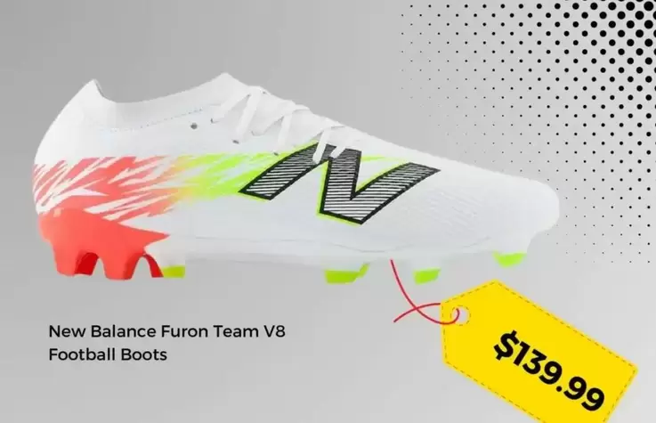New Balance - Furon Team V8 Football Boots offers at $139.99 in Rebel Sport