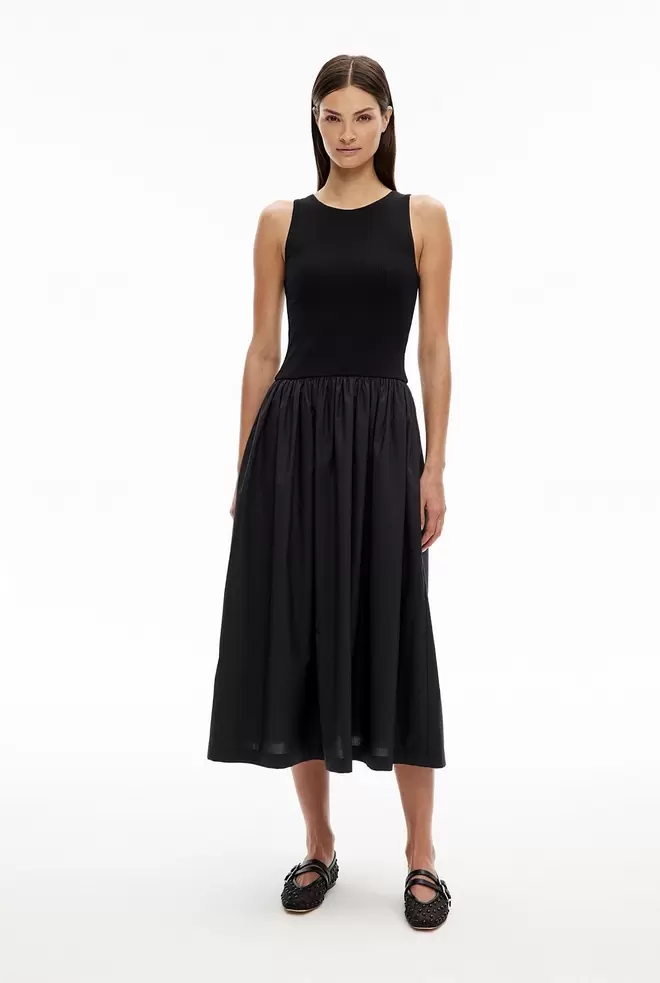 Rib Hybrid Tank Dress offers at $149 in Witchery