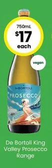 De Bortoli - King Valley Prosecco Range offers at $17 in The Bottle-O