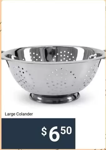 Large Colander offers at $6.5 in Kmart