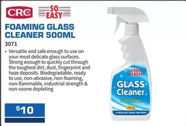 Safe - Glass Cleaner 500ml offers at $10 in Burson Auto Parts