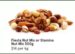Nut Mix Or Stamina Nut Mix 500g offers at $14 in IGA