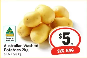 Australian Washed Potatoes 2kg offers at $5 in IGA