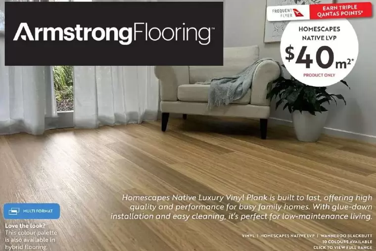 Armstrong Flooring offers at $40 in Carpet Court