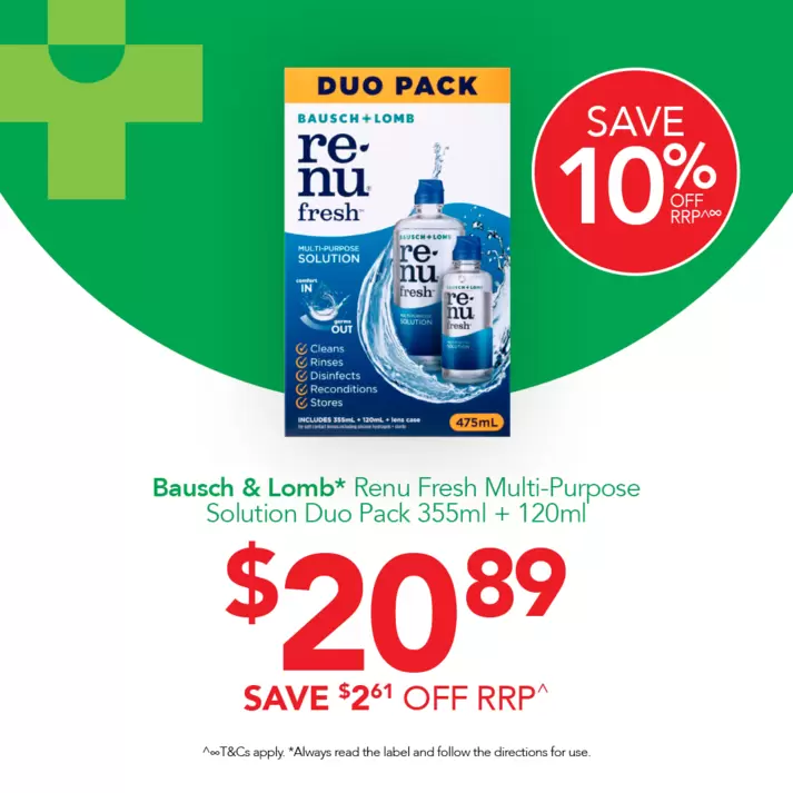 Bausch and Lomb offers in TerryWhite Chemmart