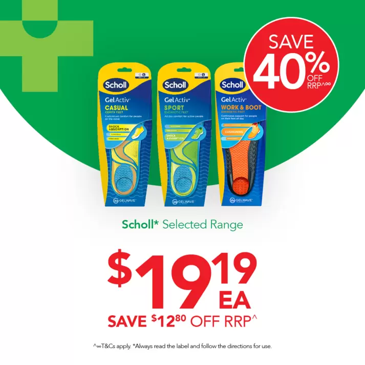 Scholl offers in TerryWhite Chemmart