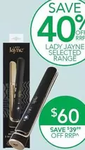 Lady Jayne - Lady Salon Pro 2 In 1 Styler offers at $60 in TerryWhite Chemmart